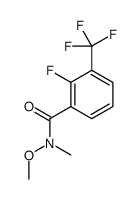 2-fluoro-N-methoxy-N-methyl-3-(trifluoromethyl)benzamide Structure