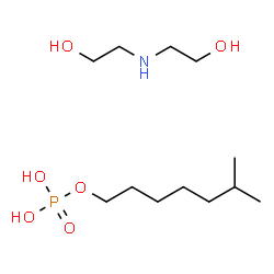isooctyl dihydrogen phosphate, compound with 2,2'-iminodiethanol Structure