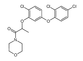 4-{2-[2-chloro-5-(2,4-dichloro-phenoxy)-phenoxy]-propionyl}-morpholine Structure
