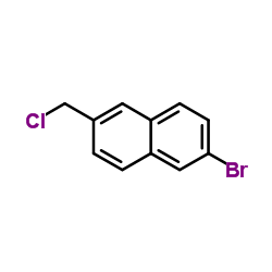 2-Bromo-6-(chloromethyl)naphthalene structure