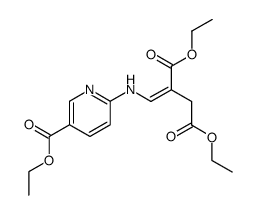 (Z)-diethyl 2-(((5-(ethoxycarbonyl)pyridin-2-yl)amino)methylene)succinate结构式