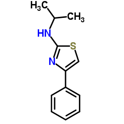 N-异丙基-4-苯基噻唑-2-胺结构式