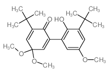 2,5-Cyclohexadien-1-one,2-(1,1-dimethylethyl)-6-[3-(1,1-dimethylethyl)-2-hydroxy-5-methoxyphenyl]-4,4-dimethoxy- Structure