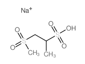 2-Propanesulfonic acid,1-(methylsulfonyl)-, sodium salt (1:1) Structure