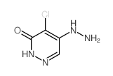 3(2H)-Pyridazinone,4-chloro-5-hydrazinyl- structure