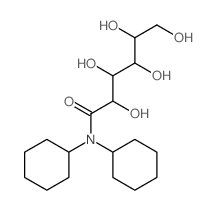N,N-dicyclohexyl-2,3,4,5,6-pentahydroxy-hexanamide Structure
