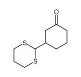 3-(1,3-dithian-2-yl)cyclohexan-1-one结构式