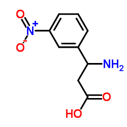 (S)-3-Amino-3-(3-nitrophenyl)propanoic acid Structure