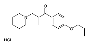 2-methyl-3-piperidin-1-yl-1-(4-propoxyphenyl)propan-1-one,hydrochloride Structure