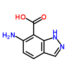 6-Amino-1H-indazole-7-carboxylic acid structure