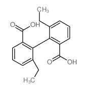 2-(2-carboxy-6-ethyl-phenyl)-3-ethyl-benzoic acid结构式