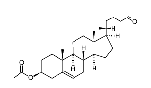 (3S,8S,9S,10R,13R,14S,17R)-10,13-dimethyl-17-((R)-6-oxoheptan-2-yl)-2,3,4,7,8,9,10,11,12,13,14,15,16,17-tetradecahydro-1H-cyclopenta[a]phenanthren-3-yl acetate结构式