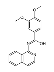(Z)-N-(isoquinolin-1-yl)-3,4-dimethoxybenzimidic acid结构式