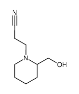 3-(2-hydroxymethylpiperidin-1-yl)propionitrile结构式