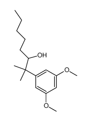(+/-)-3-hydroxy-2-methyl-2-(3.5-dimethoxy-phenyl)-octane结构式