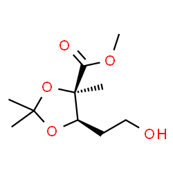 L-erythro-Penturonic acid, 2-deoxy-4-C-methyl-3,4-O-(1-methylethylidene)-, methyl ester (9CI) Structure