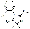 1-(2-Bromophenyl)-4,4-dimethyl-2-(methylthio)-2-imidazolin-5-one Structure