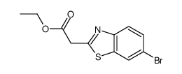 ETHYL 2-(6-BROMOBENZO[D]THIAZOL-2-YL)ACETATE structure