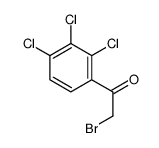 2-bromo-1-(2,3,4-trichlorophenyl)ethan-1-one结构式