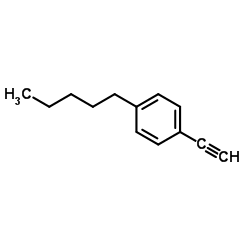 4-Pentylphenylacetylene structure