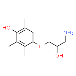 2-Propanol,1-amino-3-(4-hydroxy-2,3,5-trimethylphenoxy)-(8CI) Structure