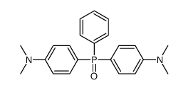 4-[[4-(dimethylamino)phenyl]-phenylphosphoryl]-N,N-dimethylaniline结构式