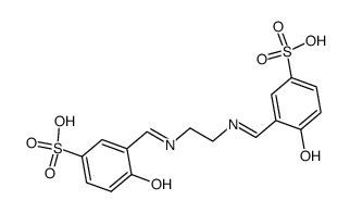 4,4'-dihydroxy-3,3'-(2,5-diaza-hexa-1,5-dienediyl)-bis-benzenesulfonic acid结构式