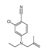 2-chloro-4-[ethyl(2-methylprop-2-enyl)amino]benzonitrile Structure