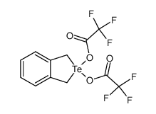 1,3-dihydro-2,2-bis(trifluoroacetoxy)benzo[c]tellurophene结构式