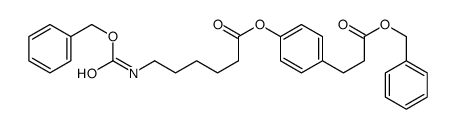 BENZYL 3-(4-(N-BENZYLOXYCARBONXYL-6-AMINOCAPROYLOXY)PHENYL)PROPIONATE Structure