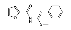 methyl N'-(furan-2-carbonyl)-N-phenylcarbamimidothioate结构式