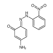 3-amino-6-[(2-nitrophenyl)hydrazinylidene]cyclohexa-2,4-dien-1-one Structure