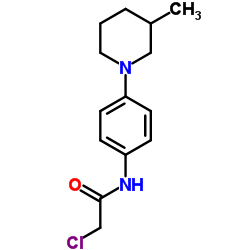 2-Chloro-N-[4-(3-methyl-1-piperidinyl)phenyl]acetamide结构式