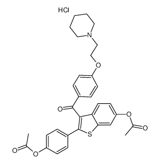 Raloxifene dimethyl ester hydrochloride结构式