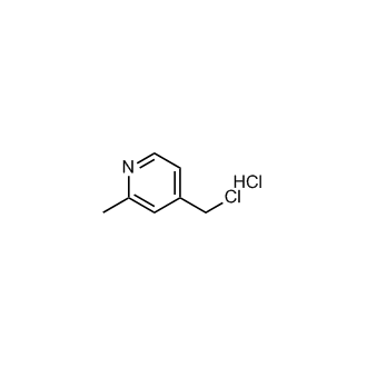4-(氯甲基)-2-甲基吡啶盐酸盐结构式