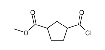 Cyclopentanecarboxylic acid, 3-(chlorocarbonyl)-, methyl ester (9CI)结构式