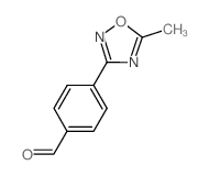 4-(5-甲基-1,2,4-恶二唑-3-基)苯甲醛结构式