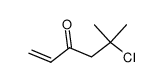 5-chloro-5-methyl-hex-1-en-3-one结构式