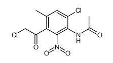 p-Acetotoluide,2-chloro-5-(chloroacetyl)-6-nitro- (1CI) Structure