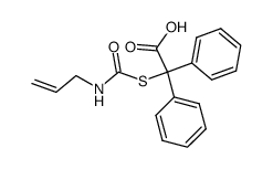 allylcarbamoylsulfanyl-diphenyl-acetic acid结构式