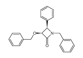 (3S,4R)-1-benzyl-3-(benzyloxy)-4-phenylazetidin-2-one结构式