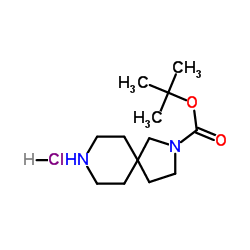 2,8-二氮杂螺[4.5]癸烷-2-羧酸叔丁酯盐酸盐结构式