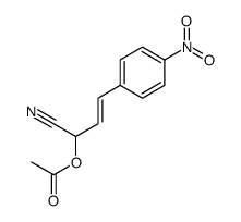 [1-cyano-3-(4-nitrophenyl)prop-2-enyl] acetate Structure