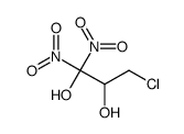 3-chloro-1,1-dinitropropane-1,2-diol Structure