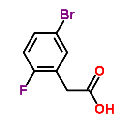 5-Bromo-2-fluorophenyl acetic acid Structure