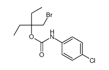 3-(bromomethyl)pentan-3-yl N-(4-chlorophenyl)carbamate Structure