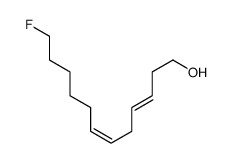 12-fluorododeca-3,6-dien-1-ol结构式