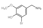 3-溴-4-羟基-5-甲氧基苄胺结构式