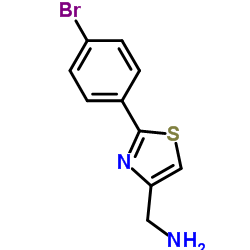 [2-(4-溴苯基)噻唑-4-基]甲基胺结构式