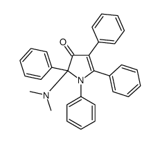 2-(dimethylamino)-1,2,4,5-tetraphenylpyrrol-3-one结构式